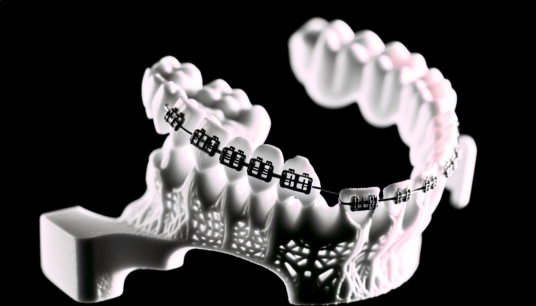 3D printed braces for orthodontic treatment