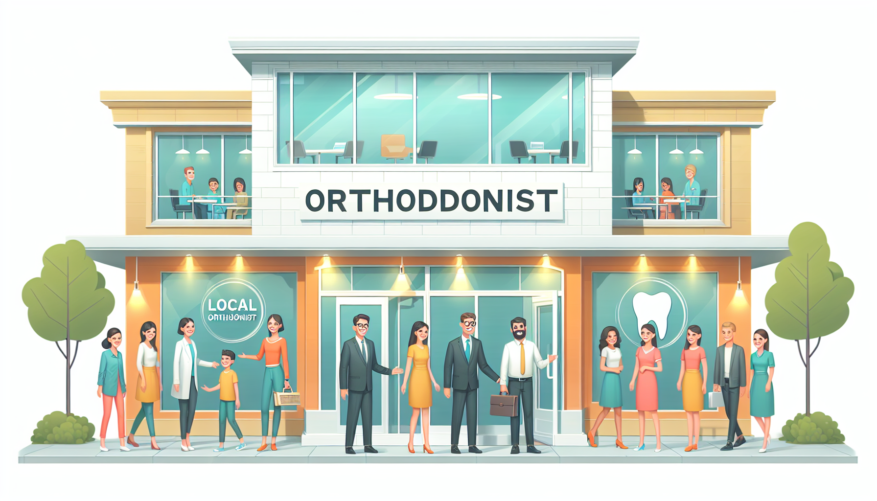 Local orthodontist office with friendly staff and modern facilities