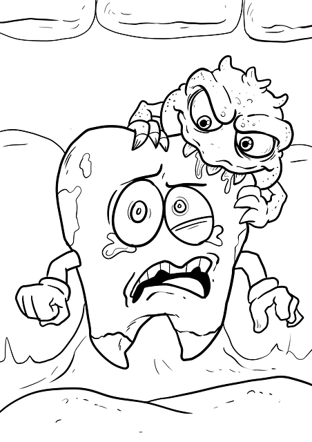 drawing, tooth, dental care